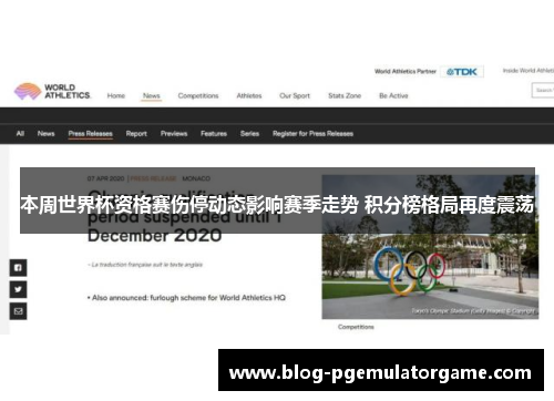 本周世界杯资格赛伤停动态影响赛季走势 积分榜格局再度震荡